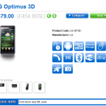 En Angleterre, le LG Optimus 3D est attendu pour le 6 juin