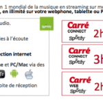 SFR officialise ses offres Spotify
