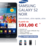 Le Samsung Galaxy S II est proposé à partir d’1€ chez NRJ Mobile (après ODR)