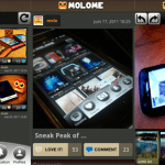 Une application Android pour Molome : un réseau social de photos