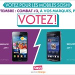 Elisez les smartphones Android qui seront proposés avec Sosh