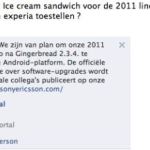 Sony Ericsson apportera Ice Cream Sandwich à sa gamme Xperia