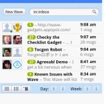 Google Wave sur Android en images !