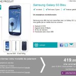 Le Samsung Galaxy S3 Bleu est disponible chez Sosh !