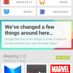 Une capture d’écran du nouveau Google Play