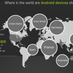 Infographie : la popularité des terminaux mobiles Android à travers le monde