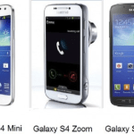 Samsung : les prix des Galaxy S4 Mini, S4 Zoom et S4 Active