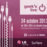 La Geek’s Live #6 se tiendra le 24 octobre à Paris