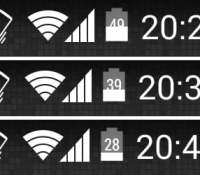 android 4.4 kitkat pourcentage batterie battery percentage