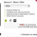 Free Mobile référence désormais le Nexus 5 à 349 euros