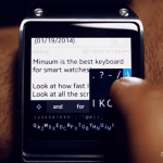 Minuum : le clavier en une ligne prend ses quartiers sur une smartwatch