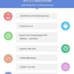Le Samsung Galaxy S5 Active repéré sur AnTuTu avec un Snapdragon 801