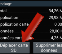 Comment déplacer une application sur la carte MicroSD ?