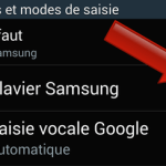Comment modifier la langue de saisie du clavier Samsung ?