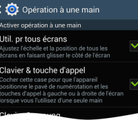 Comment utiliser les opérations à une main sur Galaxy Note 3 ?