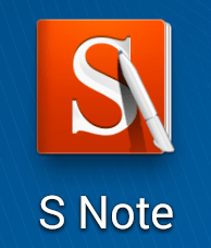 Aperçu de l’application S Note sur Samsung Galaxy Note