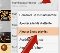 Comment créer une playlist sur Google Play Musique (Android) ?