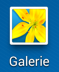 Aperçu de l’application Galerie sur Android