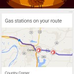 Google Now indique aussi les stations-service aux Etats-Unis