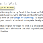 Inbox vise désormais les Google Apps for Work