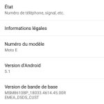 Le Motorola Moto E (1ère gen) a bien droit à Android 5.1 Lollipop