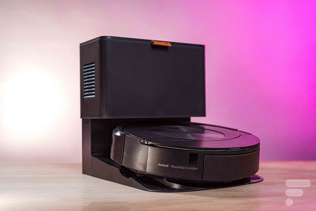 Robot aspirateur et laveur de sols Roomba Combo® j7+ connecté au Wi-Fi