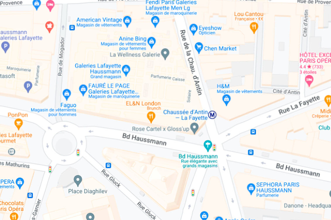 Les anciennes icônes de Google Maps