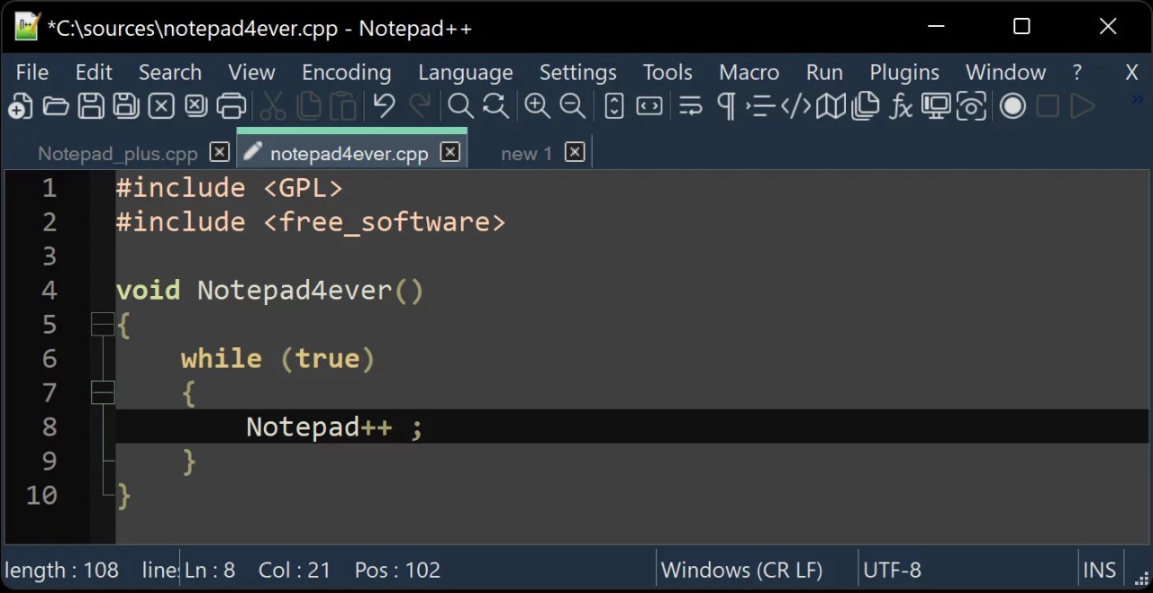 Télécharger Notepad++ gratuitement sur Windows, Windows, Windows et ...