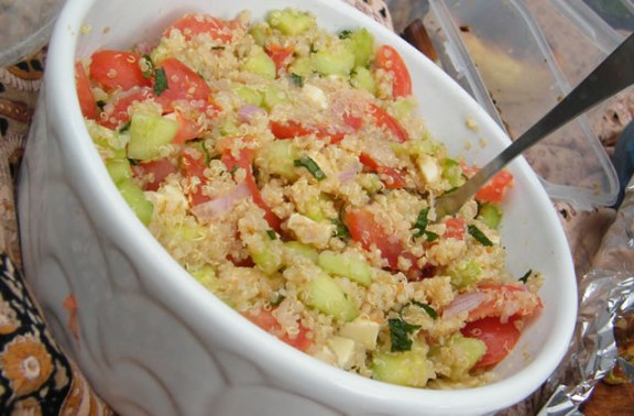 salade quinoa tomate concombre