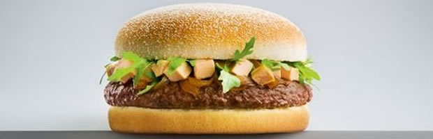 hamburger foie gras Quick
