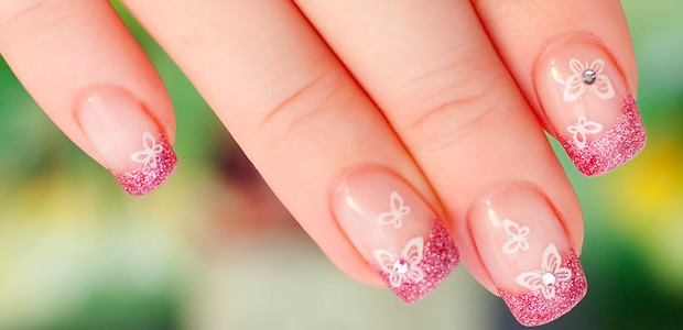 franch manucure paillettes franch manucure paillettes