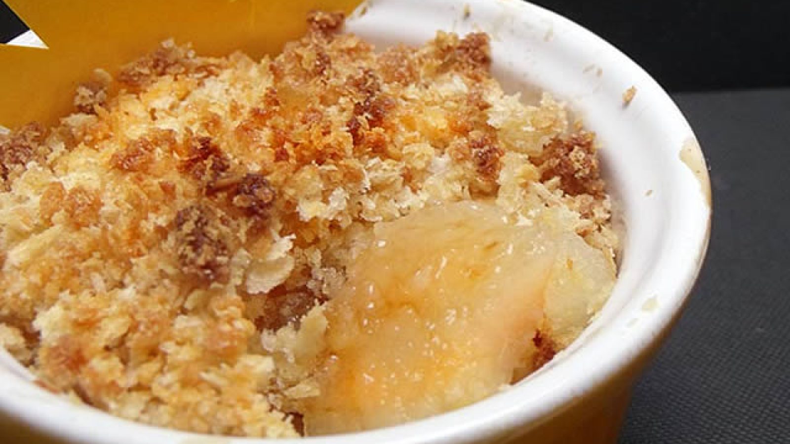 Recette - Crumble de poire  l'amande & sirop d'rable