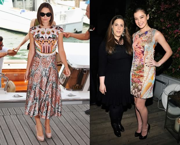 Keira knightley, Mary Katrantzou et Hailee Steinfeld