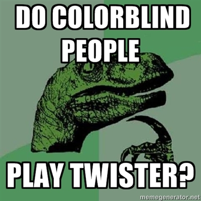 "Est-ce que les daltoniens jouent à Twister ?"