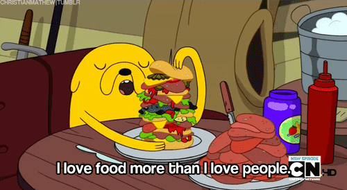 food J'aime plus la nourriture que les gens