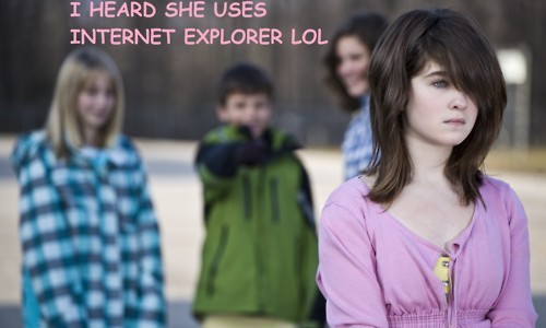 ielol J'ai entendu dire qu'elle utilisait Internet Explorer lol