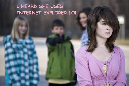 J'ai entendu dire qu'elle utilisait Internet Explorer lol