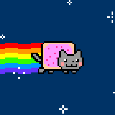 Clique sur Nyan Cat pour passer ta vie avec lui.