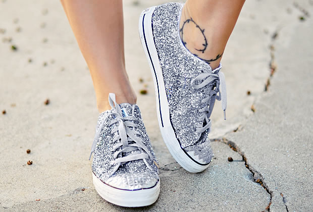 chaussures à paillettes
