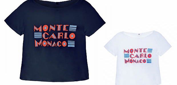 03 T-shirts en coton et pressions dans le dos, 85€.