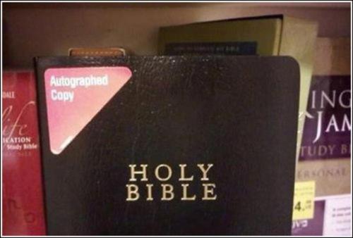 BIBLE - Exemplaire dédicacé.
