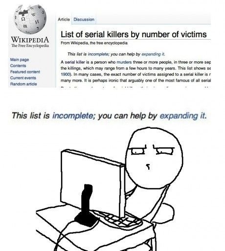 serialkillers Liste des tueurs en série par nombre de victimes - Cette liste est incomplète, vous pouvez aider à la développer.