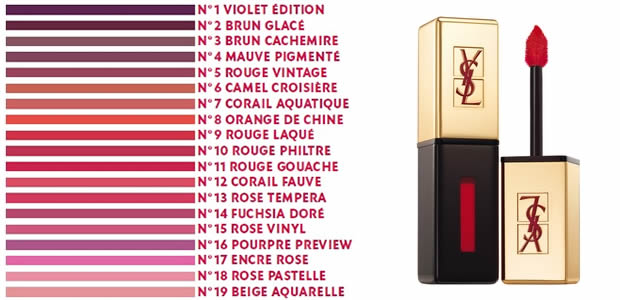 yves saint laurent vernis a levres