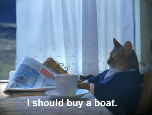 Je devrais acheter un bateau.
