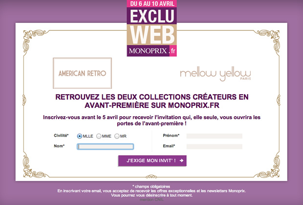 monoprix exclu web