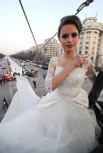 robe mariée la plus longue