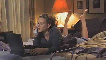 carrie-bradshaw-writing