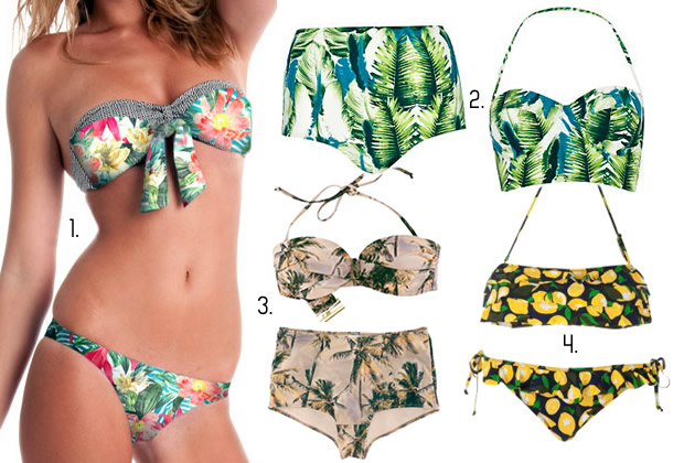 maillots de bain tropicaux