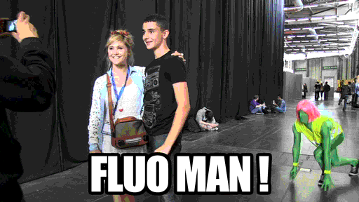 Maxime Musqua est&#8230; FLUOMAN au Comic Con&rsquo; 2012 !