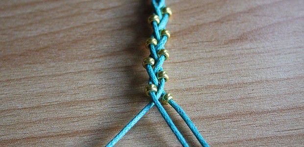 brac6 realiser bracelet porte bonheur etapes